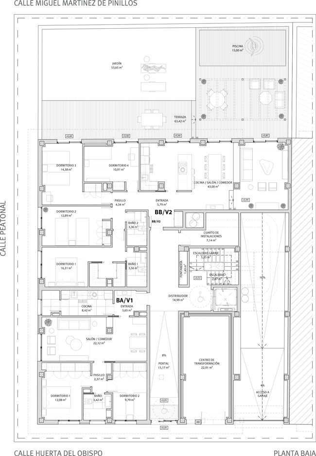 Planta Baja Huerta del Obispo 9-11-13. Viviendas en régimen de cooperativa. Información y Venta: 626 842 176